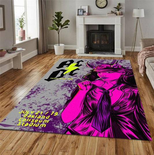 AC DC Legend Rock Band Music Highway To Hell Tour Carpet Area Rug