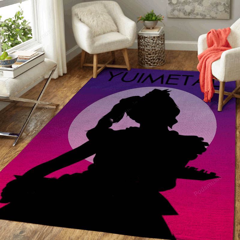 Yuimetal Artwork Retro Music Art Carpet Area Rug
