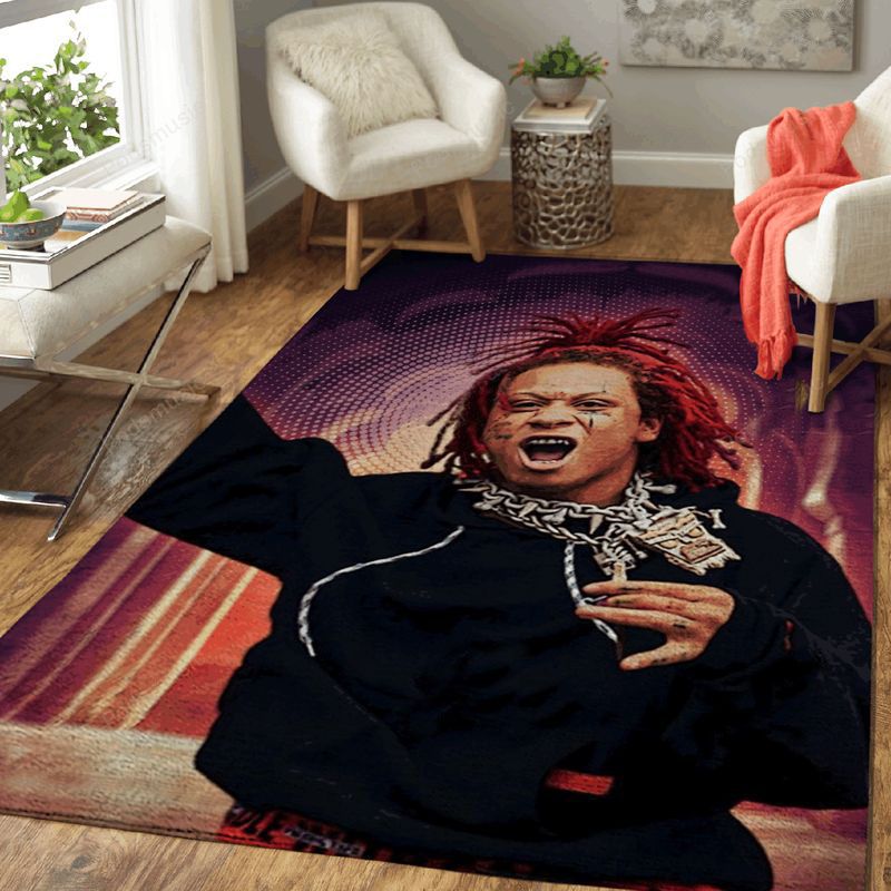 Trippie Redd Rap Music Art Carpet Area Rug