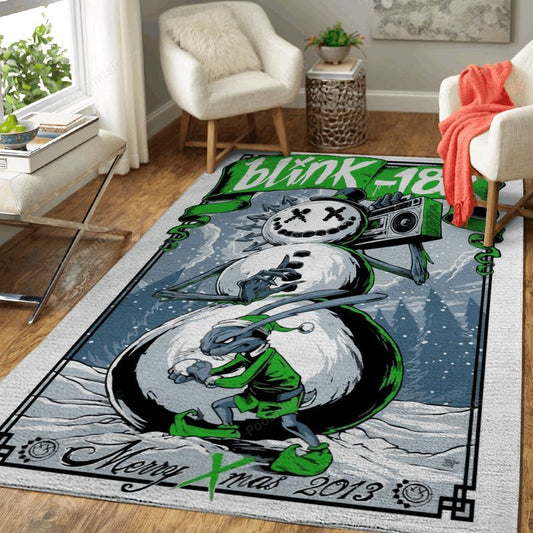 Xmas Live Concert Music Art Carpet Area Rug