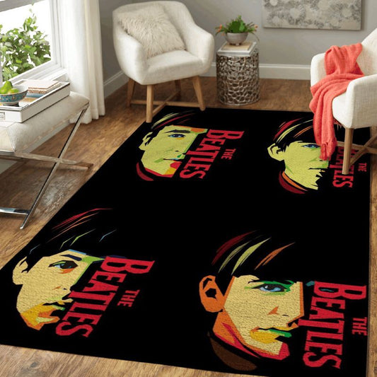 Beatles Band Music English Rock Band III Carpet Area Rug