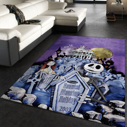 The Nightmare Before Christmas Jack Skellington Family IV Carpet Area Rug