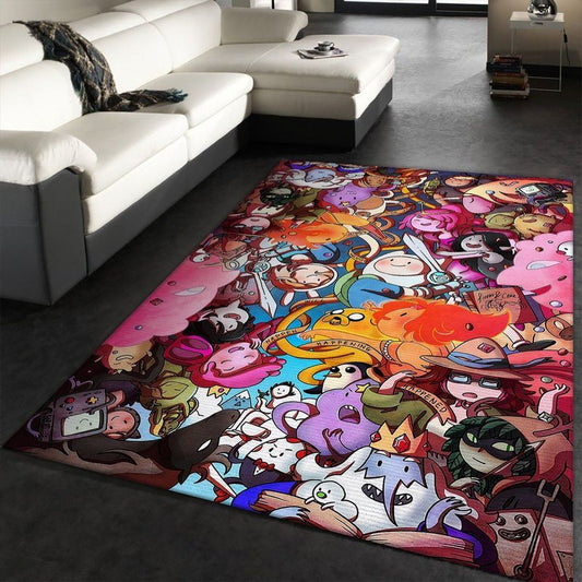 Adventure Time With Finn And Jake Carpet Area Rug