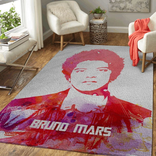 Bruno Mars Singer And Songwriter Pop Art 5 Carpet Area Rug