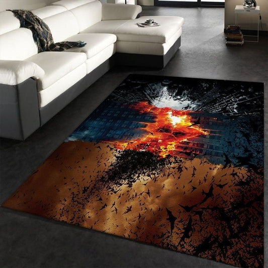 Batman Logo Dc Comic Movies Carpet Area Rug 1