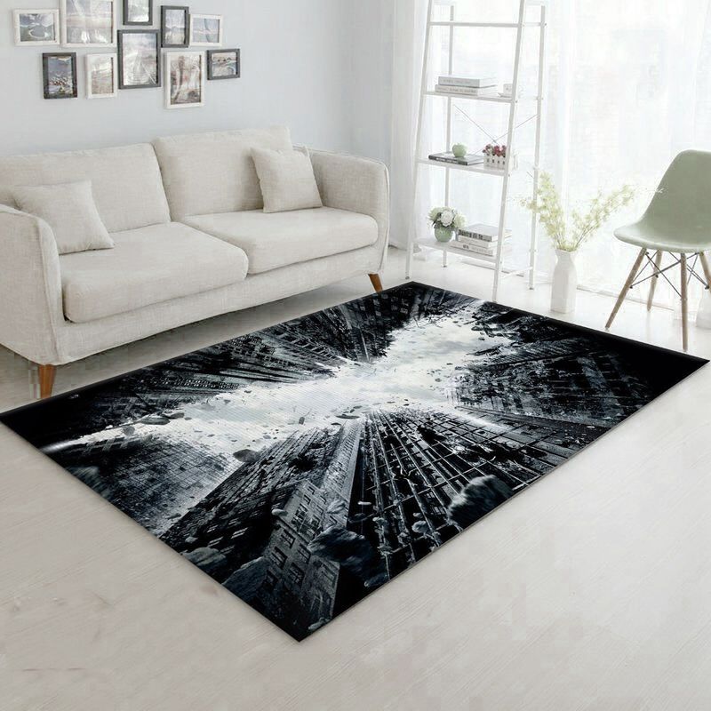Buildings Collapse Batman Carpet Area Rug