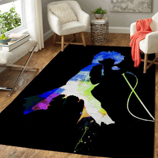 Tina turner Watercolor Ii Music Legends On Stage Art Carpet Area Rug