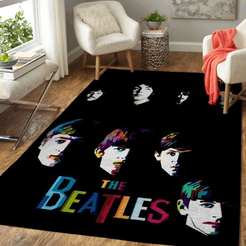 The Beatles Band English Rock Band The Beatles For Beatles Fans Carpet Area Rug