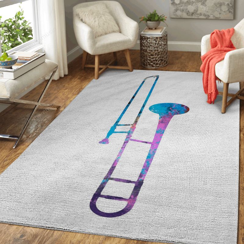 Trombone Music Art Carpet Area Rug