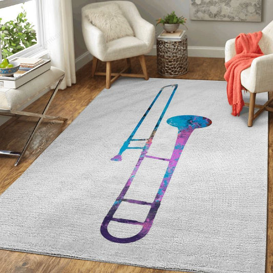 Trombone Music Art Carpet Area Rug