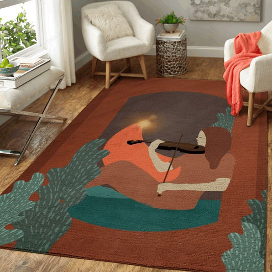 Women In Music 2 Women In Music Art Carpet Area Rug