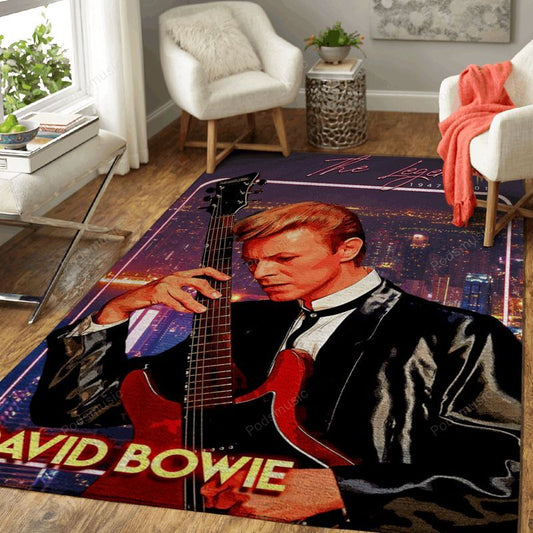 The Legend David Bowie Tonight Show Music Art Carpet Area Rug