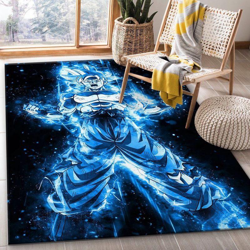 Anime Goku Super Saiyan 2 Carpet Area Rug