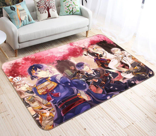 Touken Ranbu Anime 4 Carpet Area Rug