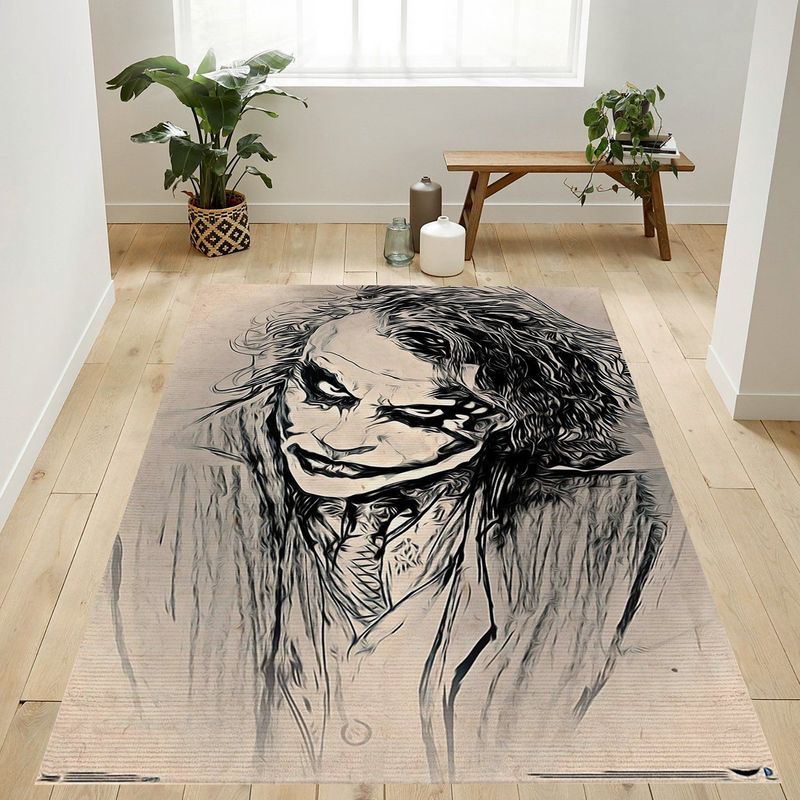 The Dark Knight The Joker Sketch Carpet Area Rug