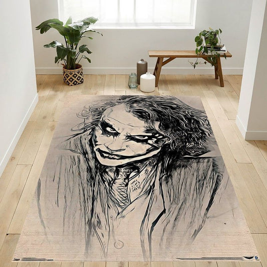 The Dark Knight The Joker Sketch Carpet Area Rug