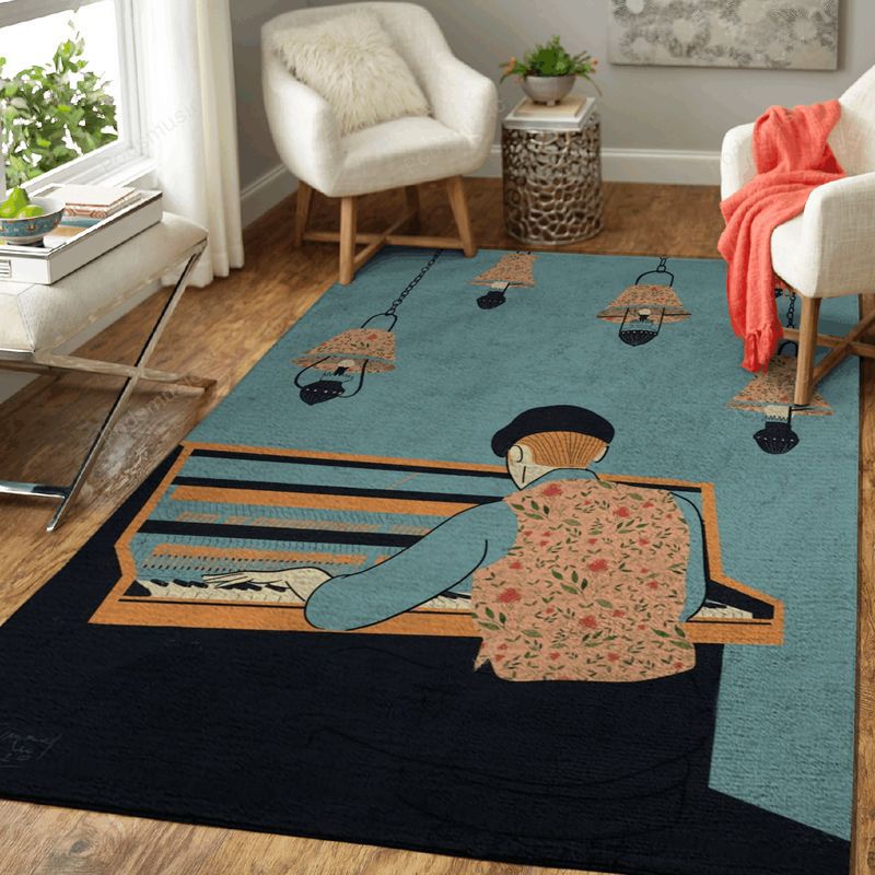 The Pianist Music Art Carpet Area Rug