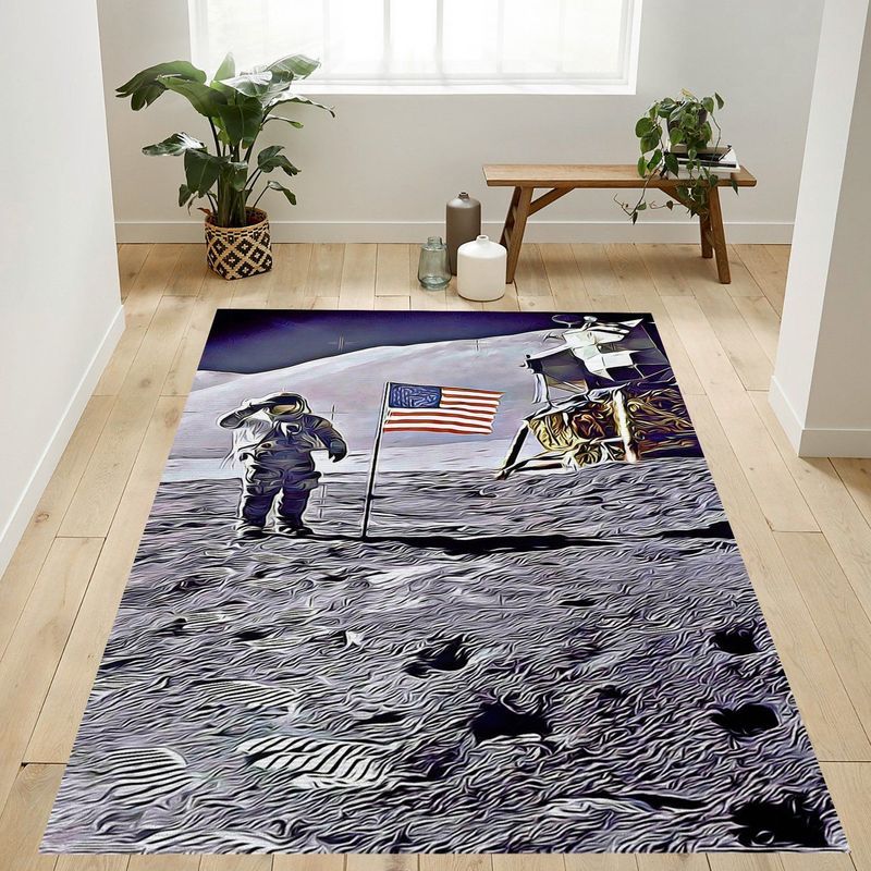 Apollo 15 Salute Carpet Area Rug