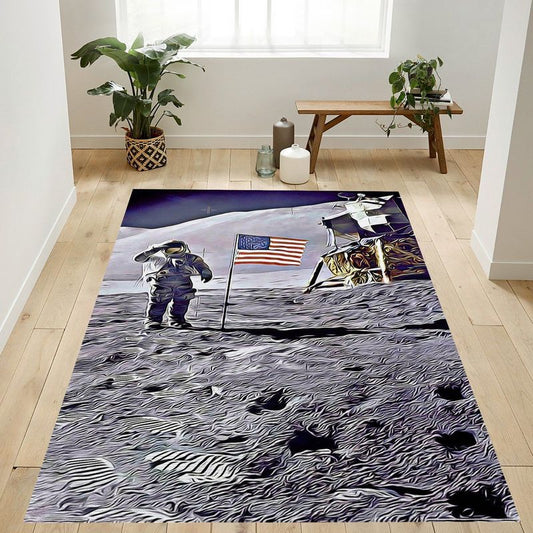 Apollo 15 Salute Carpet Area Rug