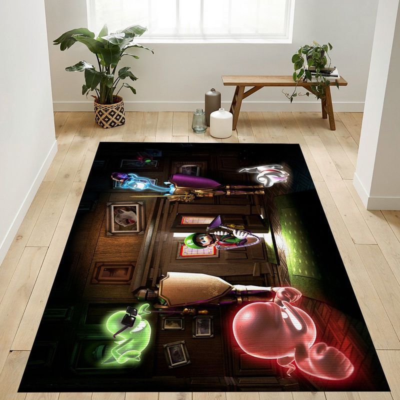 Super Mario 50 Carpet Area Rug