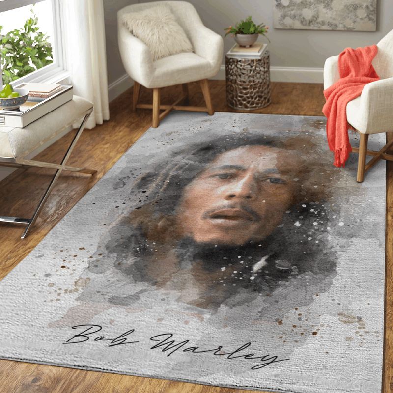 Bob Marley Reggae Legend Music Art Carpet Area Rug