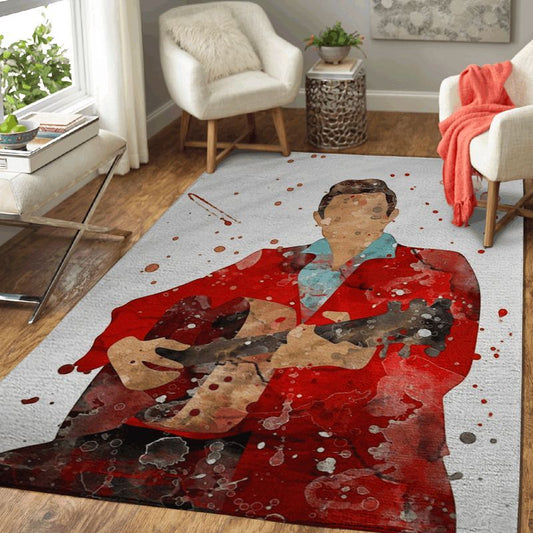 Country Singer Johnny Cash Pop Art Carpet Area Rug
