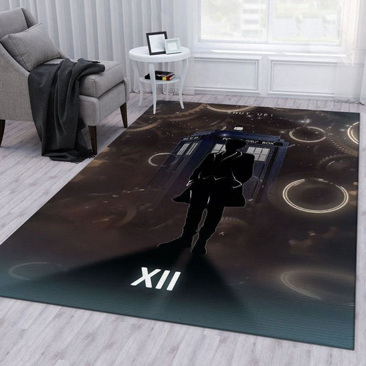 12th Doctor With Tardis Carpet Area Rug