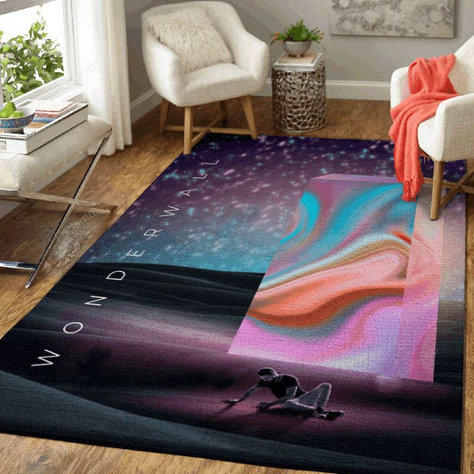 Wonderwall Music Interpretation Art Carpet Area Rug