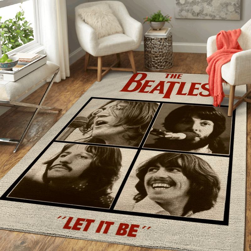 The Beatles Band Iconic Liverpool Band The Beatles Let It Be Carpet Area Rug