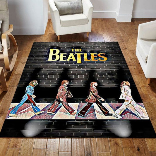The Beatles Abbey Road Painting Carpet Area Rug