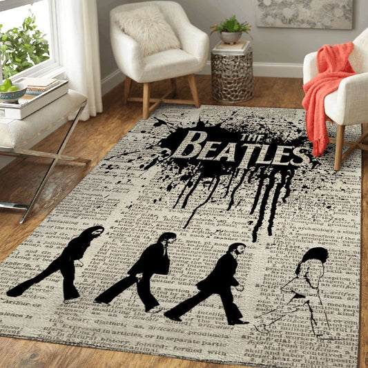 Beatles Band Music English Rock Band II Carpet Area Rug