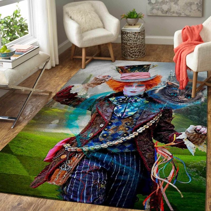 The Mad Hatter Alice In Wonderland Carpet Area Rug