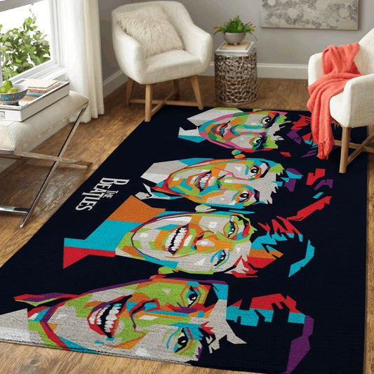 The Beatles Band English Rock Band The Beatles Art Carpet Area Rug