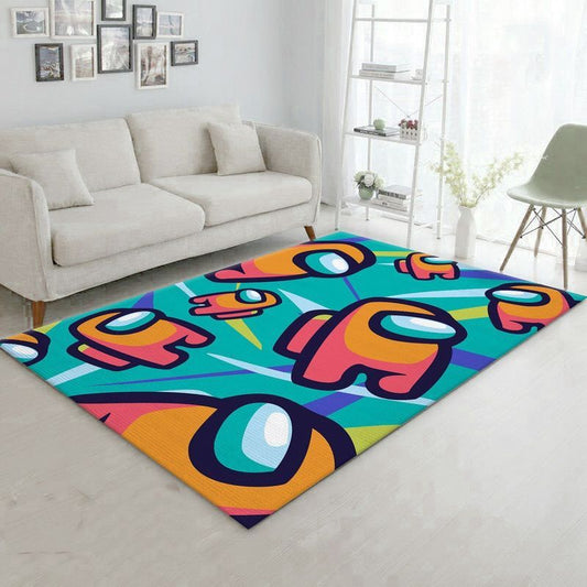 Among Us In Vector Pop Art Carpet Area Rug