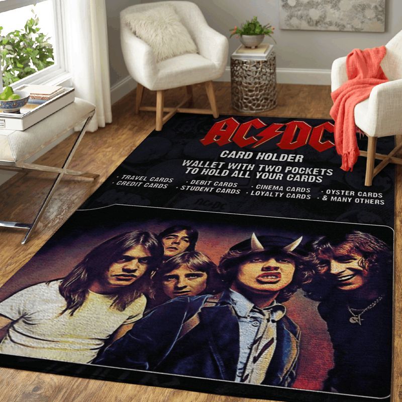 Acdc Band Vintage Art Carpet Area Rug