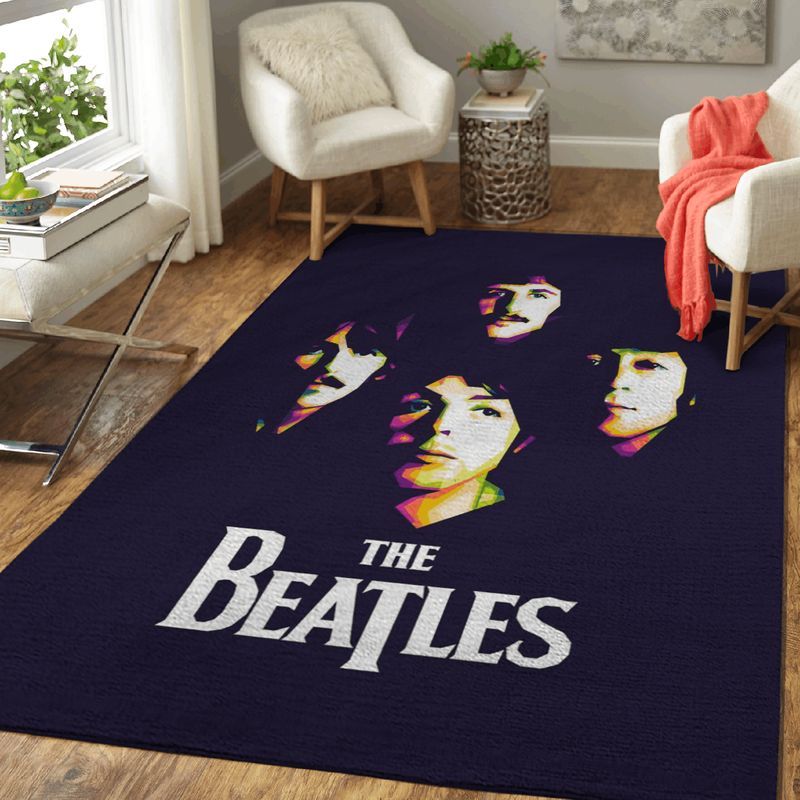 Beatles Band English Rock Band Art Carpet Area Rug