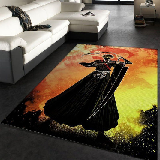 Bleach Ichigo Kurosaki Soul Of The Shinigami Manga Hero Carpet Area Rug