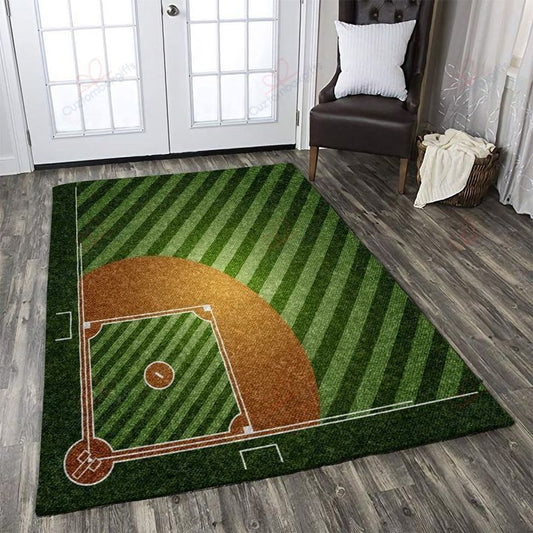 Baseball Carpet Area Rug