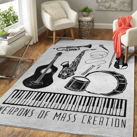 Womc Music Weapons Of Mass Creation Art Carpet Area Rug