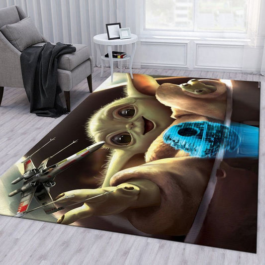 Baby Yoda Ver2 Star Wars Carpet Area Rug
