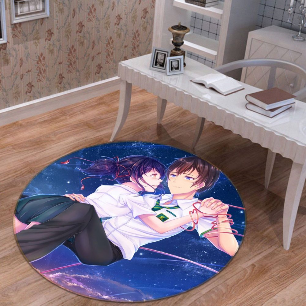 Your Name Anime 6 Round Carpet Area Rug