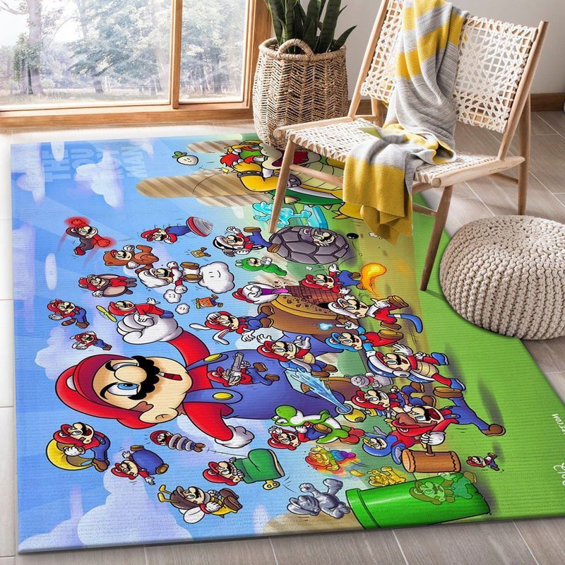 Super Mario 6 Carpet Area Rug