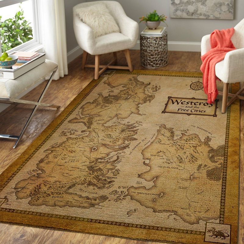 Westeros Map Carpet Area Rug 2