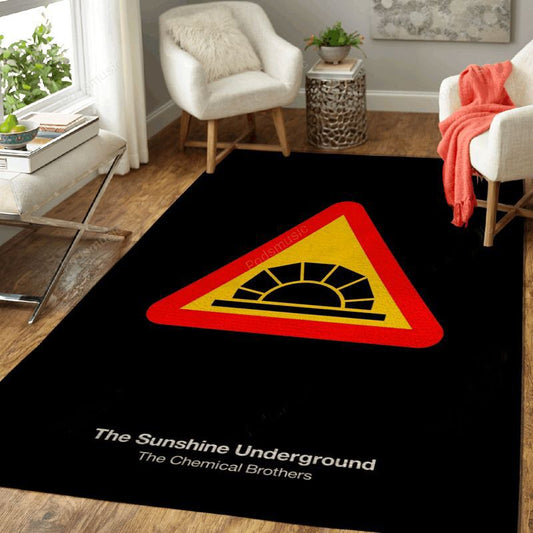 The Sunshine Underground Music Art Carpet Area Rug
