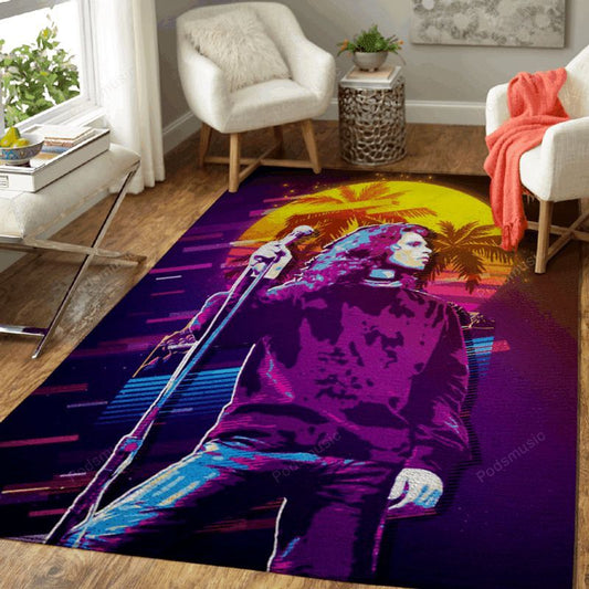 The Doors Legend Rock Band Music Jim Morrison Concert II Carpet Area Rug