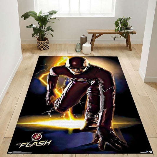 Barry Allen Flash Dc Comics Tv The Flash Portrait Carpet Area Rug