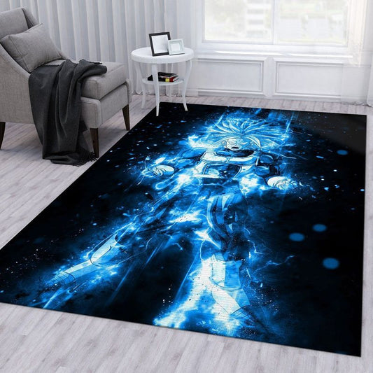 Anime Tranks Blue Lava Art Carpet Area Rug