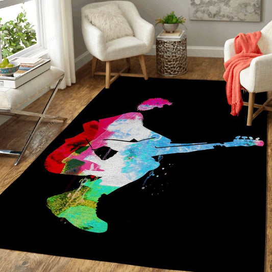The Police Watercolor Ii Music Legends On Stage Art Carpet Area Rug