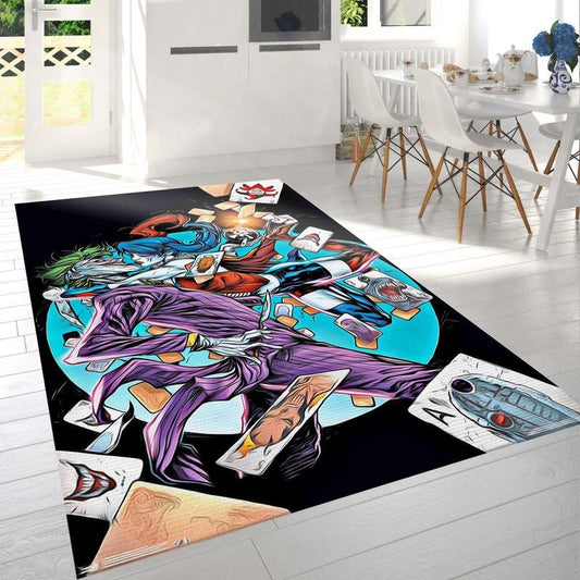 The Joker And Harley Quinn Love Hurts Carpet Area Rug