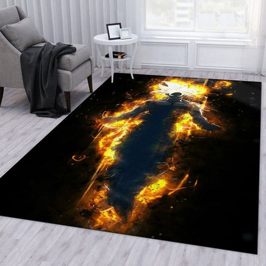 Anime Goku Super Saiyan 1 Carpet Area Rug